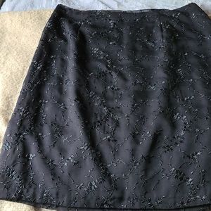 Black evening skirt.